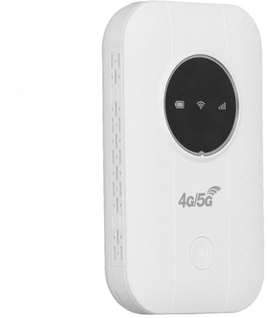 4G LTE Mobiler WLAN Hotspot, Tragbarer WLAN Router mit SIM Kartensteckplatz, 300 Mbit/s Hochgeschwindigkeit, Verbindet Bis zu 10 Geräte, WLAN Hotspot Geräte für Heim Reisen