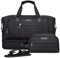 WITZMAN Reisetasche Herren Weekender Duffle Bag Groß 50L mit Kulturbeutel-Sets Wasserdicht Sporttasche mit Schuhfach（B696 Schwarz