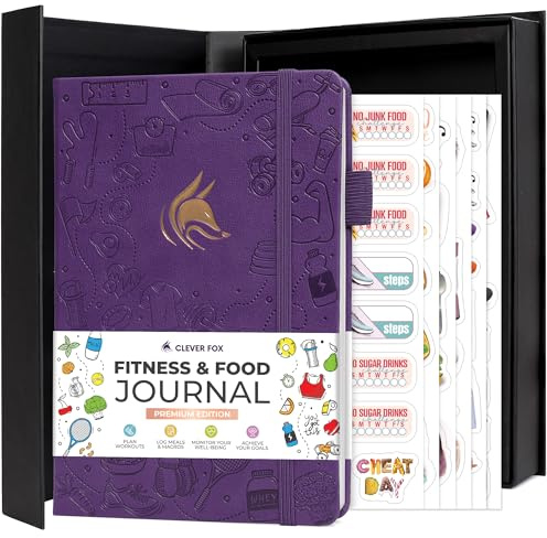 CF Fitness- und Lebensmittel-Tagebuch, Premium, A5, 14 x 21 cm, Violett