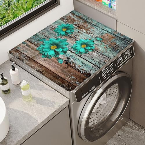 Tapis De Dessus De Machine à Laver Housse De Protection Machine à Laver Silicone Machine à Lavertapis Top Mat Cover Pour Machines à Laver SèChe-Linge Cuisine Salle De Bain (Color 4,40x50 cm)