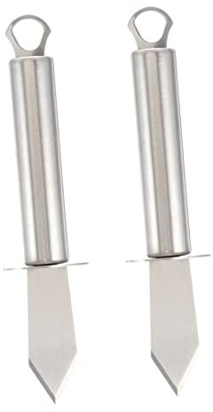 Hoement Ouvre-huîtres en Acier Inoxydable 2 Pièces Outil Robuste pour Fruits De Mer Usage Domestique Et Extérieur Multifonction pour Coquilles Et Palourdes