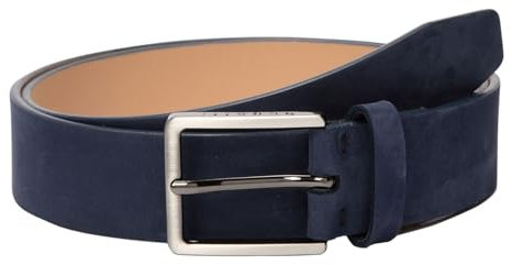 bugatti Men´s Leather Belt W120 Dark Blue