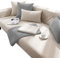 LIYGAOF Chenille Sofabezug rutschfest Sofaschoner für Alle Jahreszeiten: Sofa Schutzdecke U L Form Sofakissen 1 2 3 4 Sitzer Maschinen Oder Handwaschbar (Weiß, 70 * 150cm)