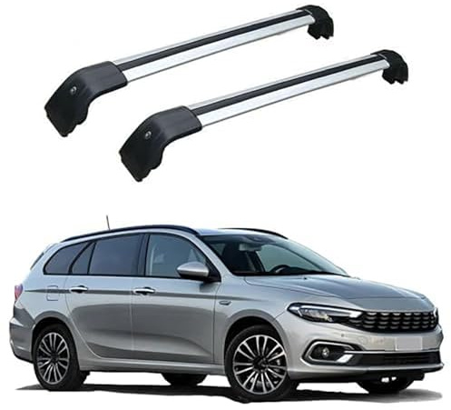 SAXCXCS Dachgepäckträger Dachträger für FIAT Tipo 5 Door Estate 2016-2021 Aluminium Dachträger Relingträger Integrierte Dachreling,B