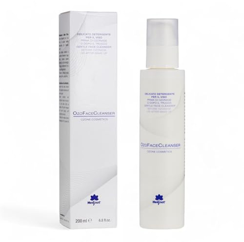 OzoFaceCleanser Milde Reinigungsmilch mit Ozon, pflanzlichen Extrakten und süßem Duft, 200 ml