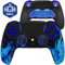 HEXGAMING RIVAL PRO Hall Effect Wireless Controller Compatible with ps5-4 Back Buttons, Mouse-Click Hair Triggers, Interchangeable Thumbsticks - Blue Flames