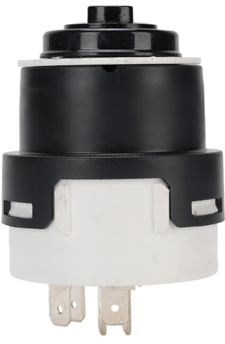 Luocute Starter -Zündschlüsselschalter, Zündschalter Wassersicher 0009730212 Gabelstaplerschalter mit 2 Schlüssel für Lindes 351 350, Rasenmäherschalter, Kompatibilität Garantiert