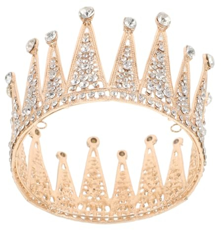 LRXIYODE Strass Prinzessinnenkrone Königinnenkrone Kristallprinzessinnen Diademe Hochzeitsaccessoire Diademe Für Frauen Brauthaarschmuck