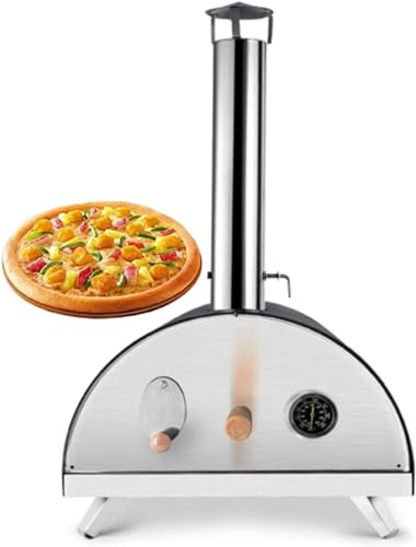 XSDAJSD Horno de Pizza de leña para Exteriores: Horno portátil de pellets de Madera Dura, Ideal para Cualquier Cocina al Aire Libre.