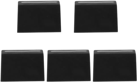 Faderkappen Schwarz 5 Stück mit 4mm Innenloch, aus Gummi | Einfache Montage, Besserer Halt, für Dj Controller und Discplayer bei Live Mix und Studioarbeit