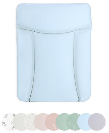 Ehrenkind® Abwaschbare Wickelauflage - Hygienisch, Sicher und Vielseitig in Hellblau | Wickelauflage 50x70 | Wickelunterlage | Wickeltischauflage abwaschbar