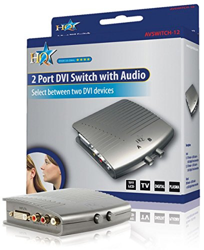 HQ 2-Fach DVI-D Switch mit Audio Umschalter