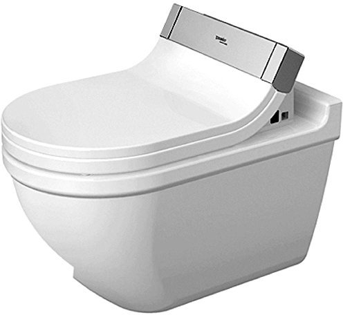 Duravit Starck 3 WC-Garnitur für SensoWash C mit verdeckten Anschlüssen