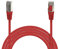Waytex 32103 Câble Ethernet Réseau RJ45 Cat 5e FTP 100MHz Blindé couleur - Compatible PC, Routeur, Modem, Switch Consoles de jeux, TV, amplificateur réseau – 10m, Rouge