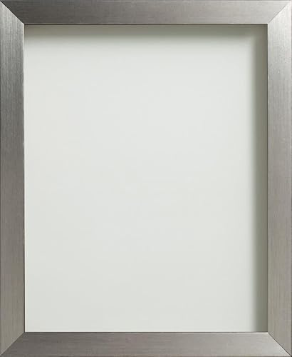Frame Company Simpson Range Silver Picture Photo Frame, 8x6 inch *Choice of Sizes and Colours* Fitted with Real Glass