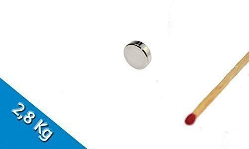 Smagnon 5 Neodym Magnete 12mm x 3mm N45 Nickel