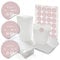 Logbuch-Verlag 24 kleine Papiertüten weiß 16,5 x 26 cm Geschenktüten + Aufkleber SCHÖN, DASS DU DA BIST rosa - Gastgeschenke Verpackung