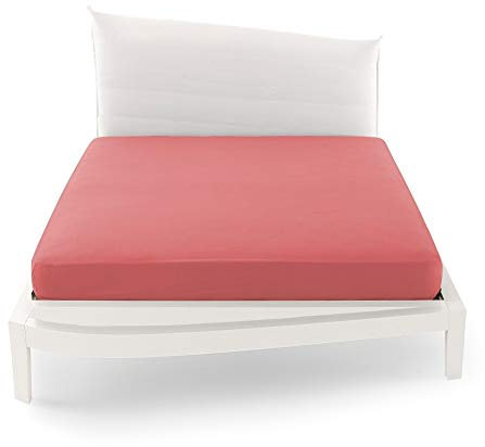 Bossi Lenzuolo col. 36 Rosa Antico Tinta Unita con Angoli Matrimoniale