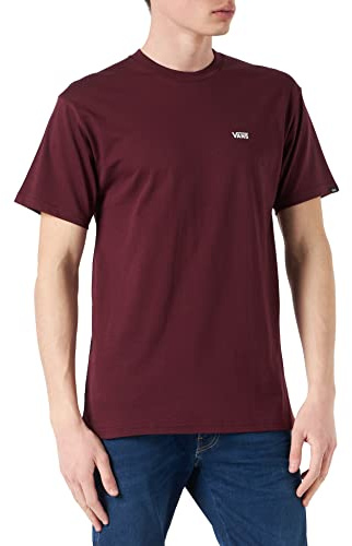 Vans Herren Left Chest Logo Tee T-Shirt, Rot (Port Royale/WHI K1O), Large