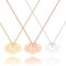 LILIAN – Personalisierte Kette mit Gravur 3x 10mm Plättchen Anhänger mit Namen | 316L Edelstahl in silber, 18K gold- oder rosévergoldet | Persönliche Geschenke Muttertag Geburtstag Jahrestag