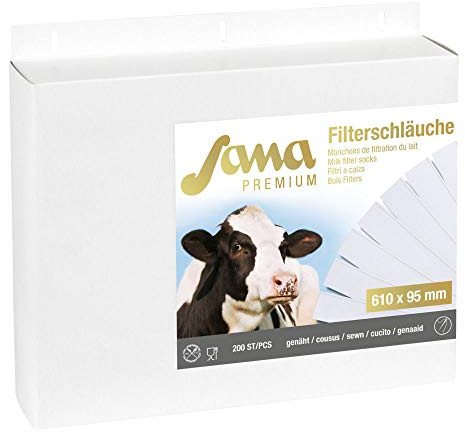 Milchfilter Sana Premium610x95 genäht, 200Stk