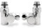 Valve Kings Chrome Dual Fuel Conversion Towel Rail Radiator Valve Set (Pair)