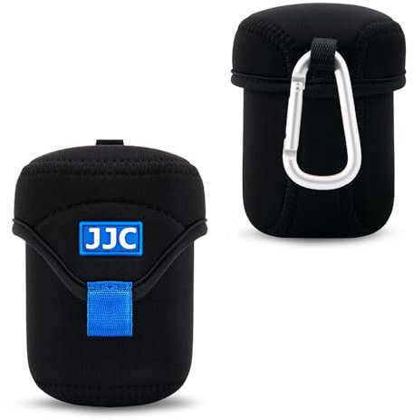 JJC Housse Objectif Poche Lentille Étuis de Protection Pochettes résistantes néoprène pour objectifs d'appareil Photo Sony, Canon, Nikon, Pentax, Olympus, Panasonic - M