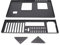 ATX/M‑ATX/ITX Open PC Case,Gaming Computer Case Chassis,Open Air Case Frame Graphics Card Mining Machine Cas,DIY Motherboard Rack Mine Rack,Good Heat Dissipation Effect