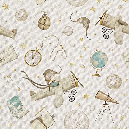 HEKO PANELS Stoff Oxford Wasserdichte Meterware Canvas-Stoff Polyester Stoff Zum Nähen Nähstoffe Dekostoffe Wasserabweisend Blickdicht Pilot Himmel 1 Meter 155 x 100 cm