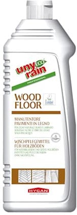 umweltfreundliches Wischpflegemittel für Holzböden, ECOLABEL, 6 x 1000 ml Flasche, auf pflanzlicher Basis, sehr ergiebig
