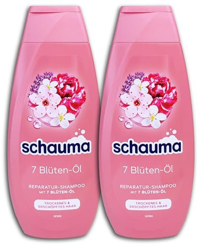 2 er Pack Schauma Shampoo 7 Blüten-Öl 2 x 400 ml