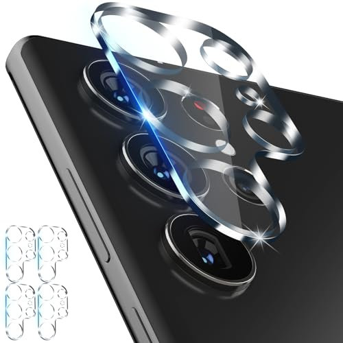 imluckies [4 Pack Design for Samsung Galaxy S24 Ultra Camera Lens Protector, HD Tempered Glass Anti-Scratch Back Camera Screen Protective Film for S24u 5G 2024, Clear