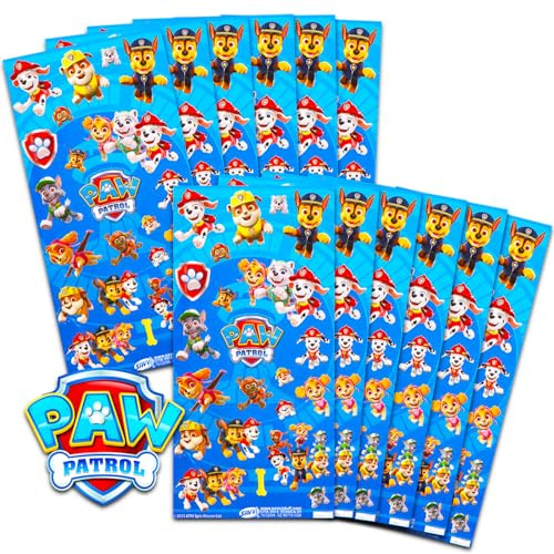 Paw Patrol Partygeschenke für Jungen und Mädchen, 12 Stück, Paw Patrol, Aufkleberbögen für Kindergeburtstag, Partytüten | Paw Patrol Partyzubehör