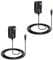 weishan 2-Pack 15W Power Cord Adapter Compatible with Echo Pop, Alexa Dot 5th Gen, Dot 4th Gen, Dot 3rd Gen, Dot Kids Edition, Spot Smart Speakers - Black Wall Charger Plug Long Cable, 5ft
