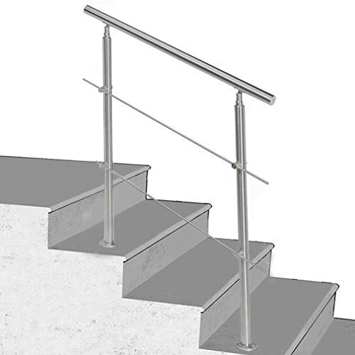 handlauf Edelstahl aussen Treppenhandlauf aus Edelstahl für Innen- und Außenbalkone. Treppenhandlauflänge: 80 cm / 100 cm / 120 cm (Größe: 80 cm)