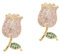 WRITWAA Lot De 2 Mini Broches Décoratives Brillantes En Métal Idéales Pour Un Usage Quotidien
