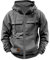 Generisch Tactical Hoodies for Men, Men's Tactical Sweatshirt,New Zipper Hoodies,Quarter Zip Hooded Pullover,with Pocket (Gray,2XL)