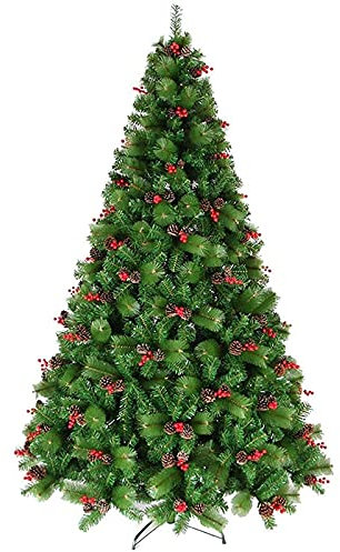 Albero di Natale, Decorazione pigne di Abete Rosso Albero di Natale Pieghevole Ecologico, Albero di Natale Artificiale Pre-Decorato in CHR Il Nuovo