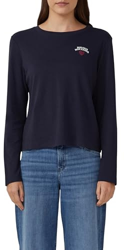 s.Oliver Verkürztes Longsleeve mit Stickerei-Detail