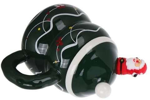 COLLBATH Tazza Natalizia in Ceramica Con Design Di Pupazzo Di Tazza Da Caffè o Tè Per Bevande Calde e Fredde Per Regali Di Natale e Occasioni Festive