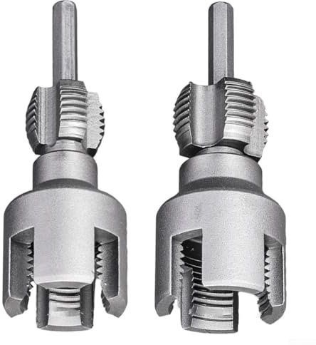 Herramienta de roscado de 20 mm + 25 mm, juego de herramientas para hacer roscas, herramienta de enhebrador de tuberías de agua para 20 mm, 25 mm, diseño integrado para roscas externas internas