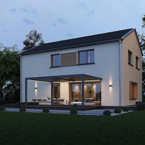 Weide Deluxe Plus Pergola Motorisiertes Aluminium mit LED 4x6m Anthrazit