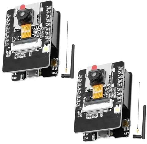 ARCELI für ESP32 CAM-Modul Entwicklungsplatine, für ESP32-CAM-MB Dual-Core WiFi Bluetooth Entwicklung Board mit Kamera 2640 Antennen IPEX Micro-USB TF-Karten-Modul kompatibel mit Arduino（2 Stück）