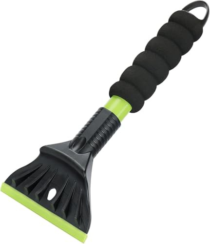 Grattoir pare Brise Voiture, Gratte Vitre Voitures, Brise à Neige d'hiver, Raclette Voiture Givre avec Poignée Antidérapante, Accessoire Voitures pour Éliminer Glace, Neige et Givre