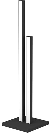 EGLO LED Tischlampe Cannigiona, Nachttischlampe in Stabform, Tischleuchte Wohnzimmer minimalistisch, Metall in Schwarz, warmweiß
