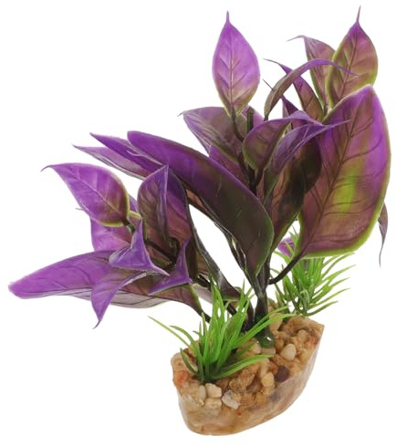 JOINPAYA Plantes Artificielles pour Aquarium en Plastique Solide Décorations Réalistes d 39 Herbes Aquatiques Grandes Plantes Décoratives pour Aquarium d 39 Eau Douce et Marine Accessoires