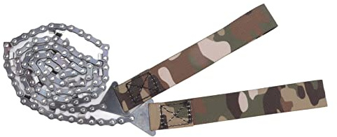 Aramox Pocket Chainsaw Manganese Steel Portable Hand Chain Saw 36 Inch 49 Links 16 Cutter Manual Pruning Saw for Camping Survival Backpacking Gardening