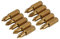 Silverline 934108 Phillips Gold Screwdriver Bits Number 1 - Pack of 10
