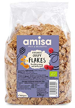 Amisa Organic Crispy Spelt Flakes 250g (Pack of 3)