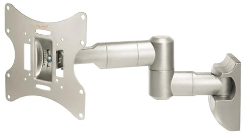 mywall H9-6L Wandhalterung für Flachbildschirme 43 cm (17 Zoll) bis 94 cm (37 Zoll) Tragkkraft 30 kg silber 20 Jahre Garantie